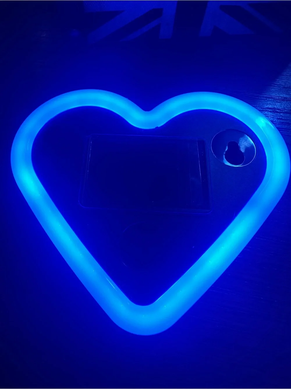 SEAMETAL Heart-Shaped Ambient Light - Pink Blue & Ice Blue Set of Six NEW IN BOX